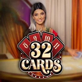 Official Live Casino logo: 32 Cards by Ezugi at Roman Casino