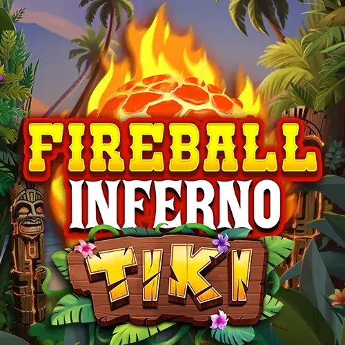 Fireball Inferno Tiki by NetEnt, showcased at romancasinos-es.com – game logo