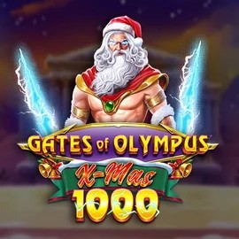 Gates of Olympus Xmas 1000 slot logo by Pragmatic Play at Roman Casino