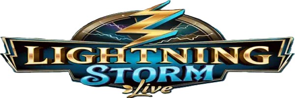 Live Casino logo of Lightning Storm from Evolution at Roman Casino